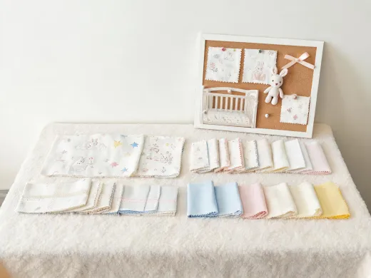 Plush textile review table